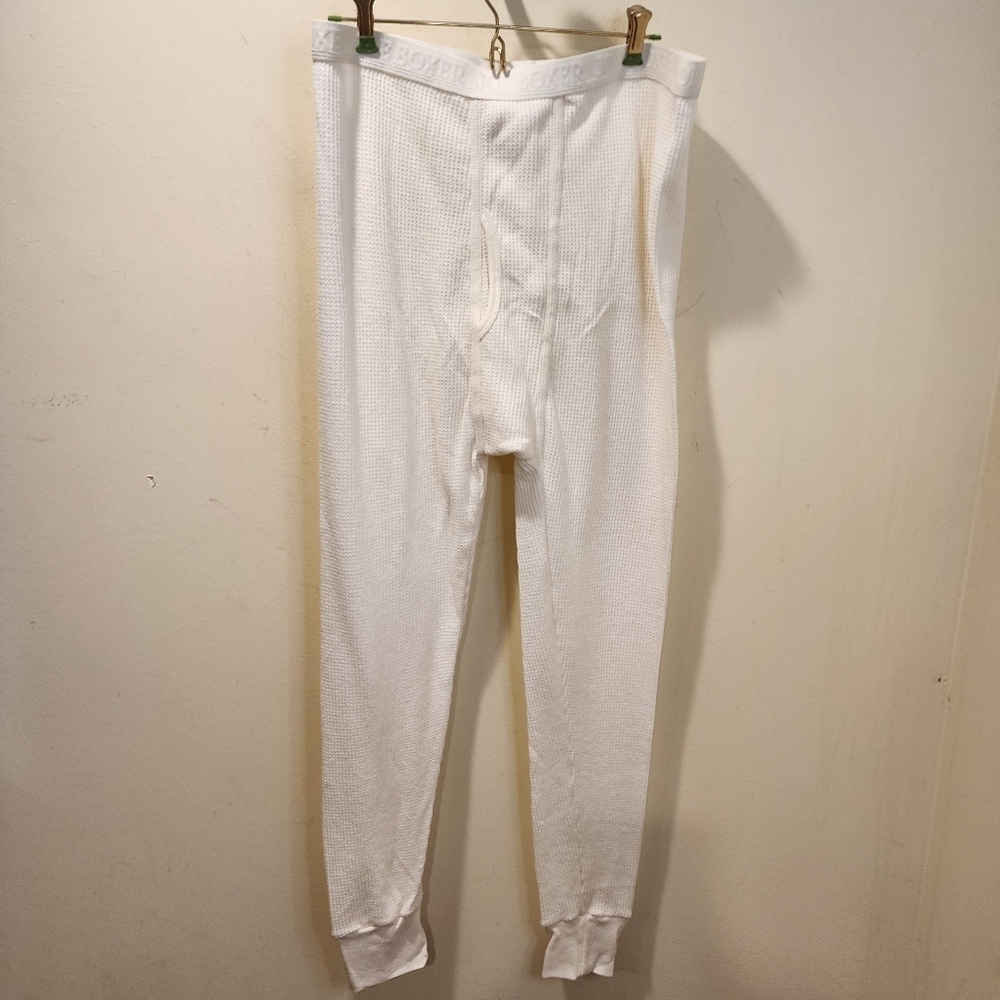 Joe Boxer Men's Off White Thermal Pants size L